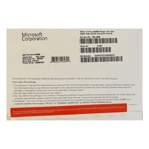 LICENCE WINDOWS 11 PRO  64 BITS